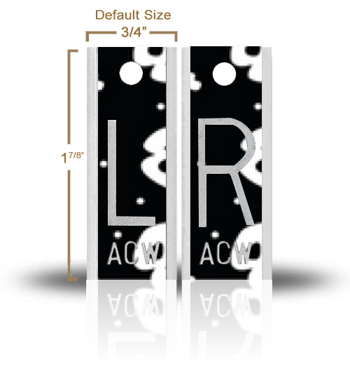 Aluminum Style Custom X Ray Markers, Mix & Match Graphic Design